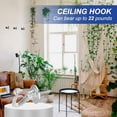 thumbnail image 7 of Uxcell Swag Hooks Heavy Duty Ceiling Hooks with Hardware Installation for Plants and Chandeliers Silver, 7 of 7