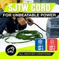 thumbnail image 6 of 75ft Outdoor/Indoor Extension Cord 10/3 Gauge Ultra Heavy Duty 3 Prong SJTW, Waterproof, ETL Listed, Flexible Cold-Resistant Long Power Cord,15A 125V 1875W, Green by LifeSupplyUSA, 6 of 8