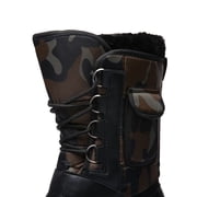 Tanleewa Fashion Men Snow Boots Nonslip Waterproof Warm ts Faux Fur Lined Winter Shoes Gift