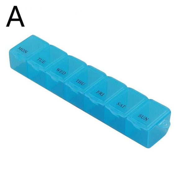 Weekly 7 Day Pill Box Portable Travel Box Tablet Medicine Dispenser Organiser Box Jewelry Storage Box Splitters Container