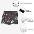 thumbnail image 3 of Vsdgher I Love Coffee Pattern Men's Boxer Brief Underwear,Soft Funny Underwear for Men-X-Large, 3 of 5