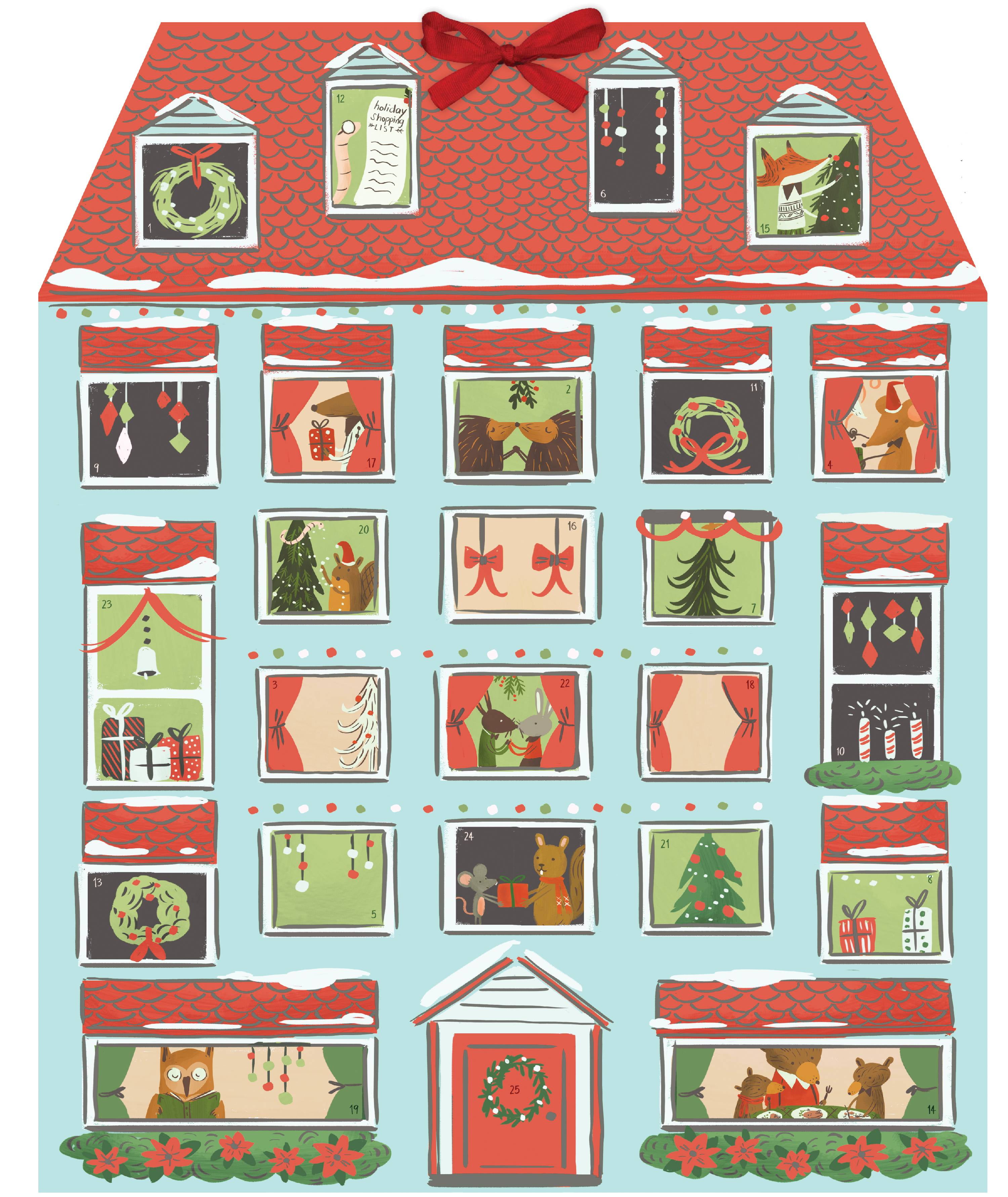 Forest Friends Christmas House Advent Calendar (Other) - Walmart.com