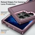thumbnail image 5 of ShellTech Case for Samsung Galaxy S23 Ultra,Shockproof TPU+PC 3-Layer Protection Case Heavy Duty Armor Cover for Galaxy S23 Ultra,Purple, 5 of 7