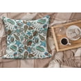 thumbnail image 2 of Crabs Fluffy Throw Pillow Cushion Cover, Illustration of Sea Life Crabs Octopus Shells Starfish and Medusa Marine Print, Rectangle Accent Pillow Case, 36" x 16", Turquoise Brown, by Ambesonne, 2 of 5