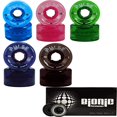 thumbnail image 2 of Atom Skates Roues à Roulettes Quad d'Extérieur Pulse 78A avec Roulements Bioniques, Noir, Ensemble de 8, 65mm x 37mm, 2 of 3