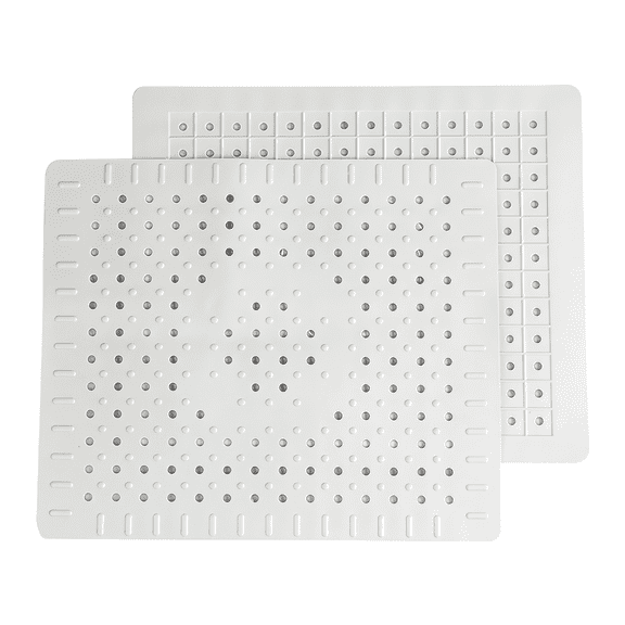Food Grade Rubber Non-Slip Sink Mat, 2-Pack for Kitchen Sink