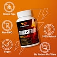 thumbnail image 3 of Testosterone Booster, Turkesterone Supplement 1300mg Ultra High Strength (Ajuga Turkestanica Extract Std. to 20% Testosterone), for Athletic Performance & Muscle Mass,120 Capsules, 3 of 5
