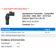 thumbnail image 2 of Speedometer Transmitter - Compatible with 2004 - 2005, 2007 - 2010 Ford Explorer Sport Trac 4.0L V6 2008 2009, 2 of 2