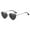 Silver, variant on Lilgiuy Mental Sunglasses for Women Summer Classic Vintage Glasses Heart Shaped Transparent Candy Color Frameless Sun Protection for Party Favors