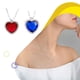 thumbnail image 4 of Collar de mujer Sonducket colgante en forma de corazón decorativo rojo, 4 of 6