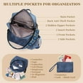 thumbnail image 2 of Backpack Purse for Women, PU Leather Backpack Purse, Waterproof Anti-Theft Women Backpack, Fashion Multi-Pocket Shoulder Bag Handbag With Clutch（Blue）, 2 of 7