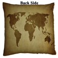 thumbnail image 2 of EREHome vintage map of the world Housse de Coussin 20x20 Inch, 2 of 2