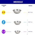 thumbnail image 2 of Juego de tazones para mezclar CHIC FLIC Acero Inoxidable 6 Pzs, 2 of 6