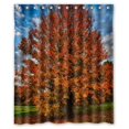 thumbnail image 1 of Cortina de ducha ABPHQTO Árbol Cayendo Hojas de Arce Impermeable 150x180 cm, 1 of 2