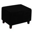thumbnail image 1 of Rectangular Footrest Removable ive Cover Furniture Series Decoration Flexible Extendable Easy to Store - Black(Only Cover Not Chair), 1 of 8