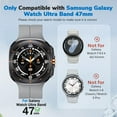 thumbnail image 2 of AIYOCK Compatible with Samsung Watch Ultra Band 47mm, Breathable Soft Silicone Magnetic Watch Band for Galaxy Watch Ultra 2024 Men Women, 2 of 8