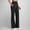 Black, variant on Women's Classic Yoga Pants with Side Pockets, Slim Fit with Split Hem, Elastic High Waist for Workout, Running and Daily Casual Wear Black XXL