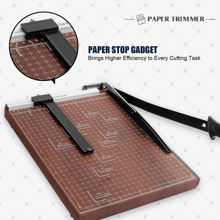 Electric Paper Cutter, Cutting Width 0-330, Paper Guillotine, Electric  Leather Trimmer, Cutting Thickness 40mm, Desktop and Industrial Paper  Cutting