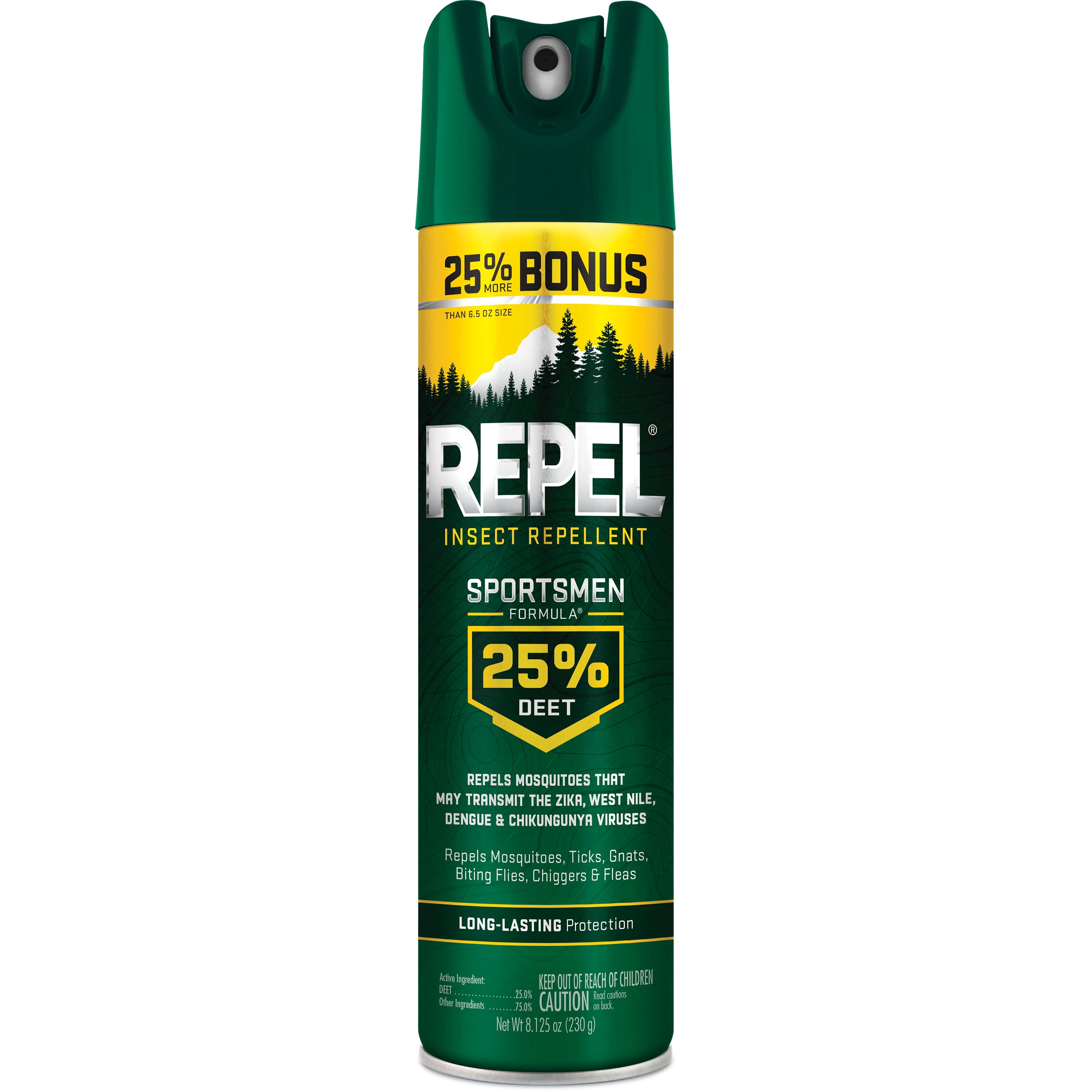 Repel Insect Repellent Sportsmen Formula 25% DEET Aerosol, 8.125-oz
