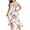 White, variant on Ichuanyi Woman Dress Women Sexy Plus Size V-Neck Buttons Printing Sleeveless Casual Sling Dresses