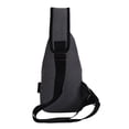 thumbnail image 2 of Bolso Bandolera Bluelander con Puerto USB, Negro Bluelander Mochila cruzada, 2 of 4