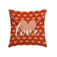thumbnail image 2 of Yusimy 45 x 45 Inch Valentine's Day Heart Themed Pillowcase with Heart and Flower Print for Sofa Decor for Holiday Decor, 2 of 6