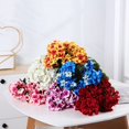 thumbnail image 3 of Fake Begonia Flower Realistic No Maintenance Easy Care UV Resistant Never Fade 9 Heads Table Centerpiece Garden Porch Window Box, 3 of 10