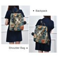 thumbnail image 4 of FORMRS Women's Travel Backpack Purse Anti-Theft Hidden Pockets Casual Shoulder Bag, Flowers Cat, 4 of 7