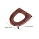 thumbnail image 3 of Fiudx Asiento de Inodoro con Cremallera, Diseño Bordado, Material Suave y Cómodo, Fácil de Limpiar, Instalación Práctica, Duradero, Respaldo Higiénico E Impermeable, Decoración de Baño, Tamaño 43 X 3, 3 of 6