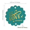 thumbnail image 6 of Inkdotpot Let Love Sparkle Wedding Bottle Tag Real Gold Foil Favor Hang Tags Pack Of 50, 6 of 7