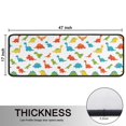 thumbnail image 5 of Dinosaur and Silhouette White Pattern Anti Fatigue Kitchen Rugs Set Of 2, Non Slip Washable Decorative Floor Mats for Sink Laundry and Home Use, 17"x47", 5 of 5