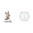 thumbnail image 1 of Figura de transparente para pecera pequeña, colección de esculturas, estatuilla transparente, adorno de escritorio, centro de mesa, decoración, 1 of 8