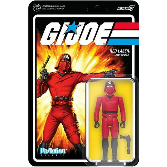 Red Laser Gunner G.I. Joe Super7 Reaction Action Figure