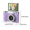 thumbnail image 3 of Student Digital Camera 2.4 Inch Flip Screen Autofocus 8X Zoom 48MP 1080P HD Portable CCD Camera Night Vision Face Detection Selfie Beauty Built-In Mic Rechargeable for Kids Teens, 3 of 5