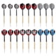 thumbnail image 3 of Juego de dardos con punta de acero de 18 piezas de la colección Pro con elegantes plumas para fitness en interiores, 3 of 8