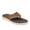 Dark Tan, variant on Mens Cliff Casual Nubuck Thong Flip Flop Sandal