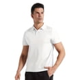 thumbnail image 2 of YUSHOW Men's Polo-Shirt Short Sleeve Performance Moisture Wicking Dry Fit Golf Shirts for Men Navy White,M, 2 of 8