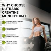 NutraBio النقي الكرياتين مونوهيدرات مسحوق الملحق، غير منكهة، (500 غرام) - يدعم طاقة العضلات السائبة، والانتعاش، والقوة - للرجال والنساء