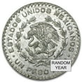 thumbnail image 2 of 1957-1967 Mexican Silver 1 Peso Avg Circ (ASW .0514 oz), 2 of 2