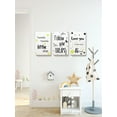 thumbnail image 2 of Awkward Styles Love You To The Moon & Back Canvas Baby Room Wall Art Decor Follow Your Dreams Canvas Poster Kids Twinkle Little Star Motivational Canvas Artwork Girls Room Wall Art Set of 3 Poster, 2 of 4