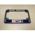 thumbnail image 4 of [U.S. Navy Officially Licensed Product] - Motorcycle Metal License Plate Frame with Fly Navy Naval Aviation Design - Black, 4 of 7