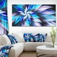 thumbnail image 1 of Dancing Light Blue Flower Petals - Floral Canvas Art Print, 1 of 3