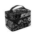 thumbnail image 4 of Yiaed Rose Flowers Print Makeup Bag Travel Cosmetic Bags for Women Girls Zipper Pouch Makeup Organizer, 4 of 4