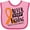 Pink and Fuchsia, variant on Inktastic Never Stop Fighting Multiple Sclerosis Awareness Boys or Girls Baby Bib