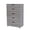 Gray-04, variant on 32" Tall Drawer Dresser, Wood Nightstand, Modern Chest of 4 Drawers, Narrow Freestanding Dresser Closet Organizer, Suitable for Living Room, Bedroom