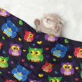 thumbnail image 2 of Yiaed Owls And Hearts Print Dog Blankets-Cat Blanket Washable for Couch Protection,Puppy Blanket, Soft Plush Reversible Throw Furniture Protector-Small, 2 of 8