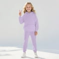 thumbnail image 2 of YunPes Children's Comfortable Long Sleeved Casual Sports School Home Daily Set Clothes for Teen Girls Pants, 2 of 6