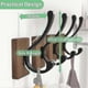 thumbnail image 2 of Wood Wall Hooks Compatible With Hanging - 4 Pack Coat Hooks Wall Mounted, 2 of 4
