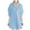 Light Blue, variant on Cmfcve Woman Gauze Shirt Lapel Long Sleeve Cotton Linen Blouse Versatile Simple Henley front Button Top with Pocket
