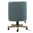 thumbnail image 2 of Swivel Office Chair with Tuft Back, Modern Armless Task Chair with Solid Wood Five-Pronged Base Blue, 2 of 9